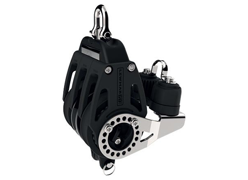 Poulie Lewmar Control triple a cliquet avec taquet