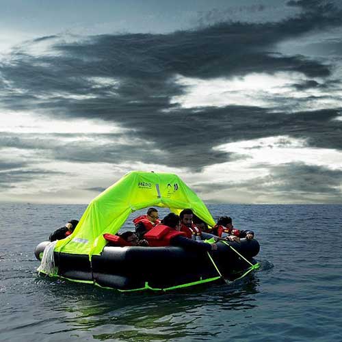 équipement de sécurité Radeau de survie hauturier compact Ocean Safety