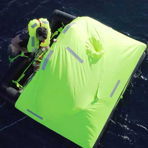 Visibilité du Radeau de survie côtier compact Coastal Ocean safety