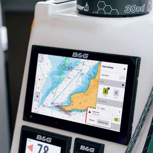 Plusieurs mode de navigation du gps traceur de cartes B&G Zeus S