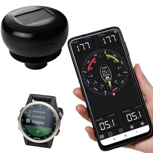 compatibilité et connexion bluetooth de la Girouette anémomètre à ultrason sans fil Bluetooth Calypso Instrument