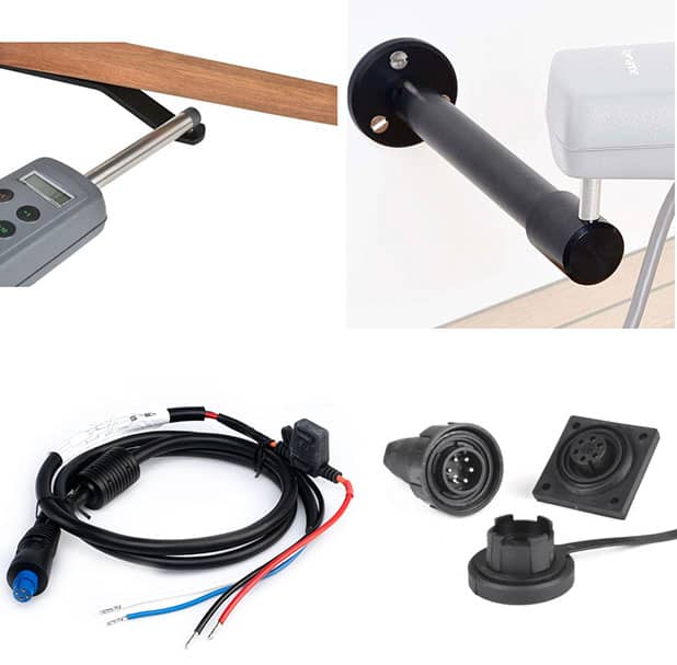 Accessoire pilote automatique bateau cantilever, piedestal, coude