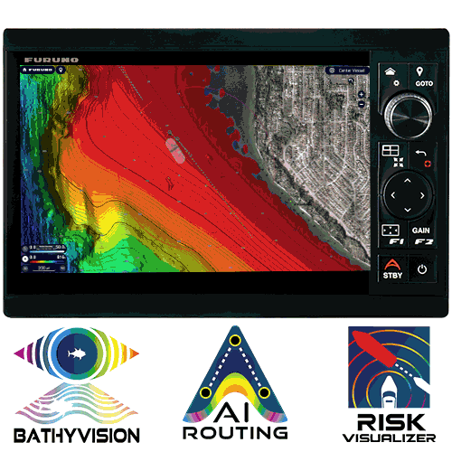 Bathyvision, AI avoidance et Risk Visualizer de la gamme TZTouchXL Furuno