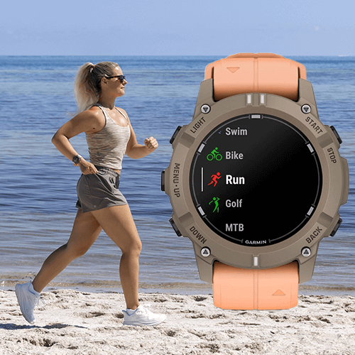 Fonctions multi-sport, bien-être et sécurité de la montre de plongée connectée GPS Descent G2 Garmin Paloma