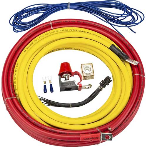 Kit câblage amplificateur marine KICKER 4AWG avec protection
