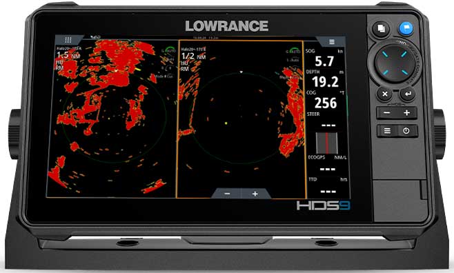 HDS PRO 9 radar halo
