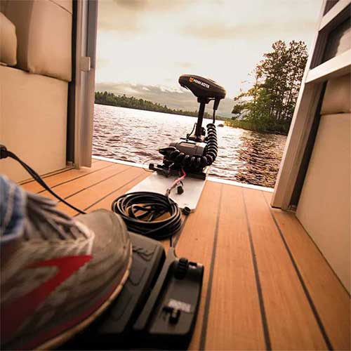 Moteur électrique avant Minn Kota PowerDrive 45 lbs avec pédale filaire
