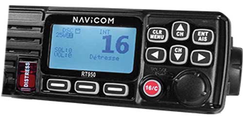 Fonctionnalités de la VHF RT950-
