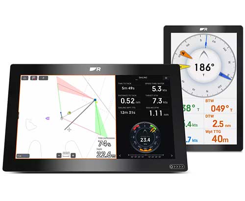Complémentarité de l'afficheur Raymarine Alpha et les traceurs de cartes Axiom