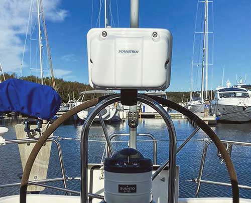 Fixation sur rails du scanpod Rail POD SPR-8-RM pour écran GPS traceur de carte