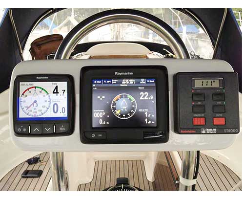 Fixation sur tubes du scanpod Helm POD SPH-3I-Wpour instrument de navigation