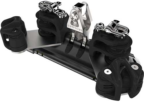 Réglage chariot de grand-voile Lewmar NTR T2 avec réas doubles et ringot